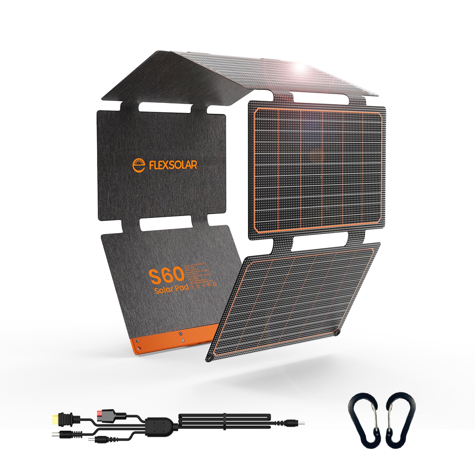 Amazon.com: FlexSolar 60W Foldable Solar Panel, Portable Solar